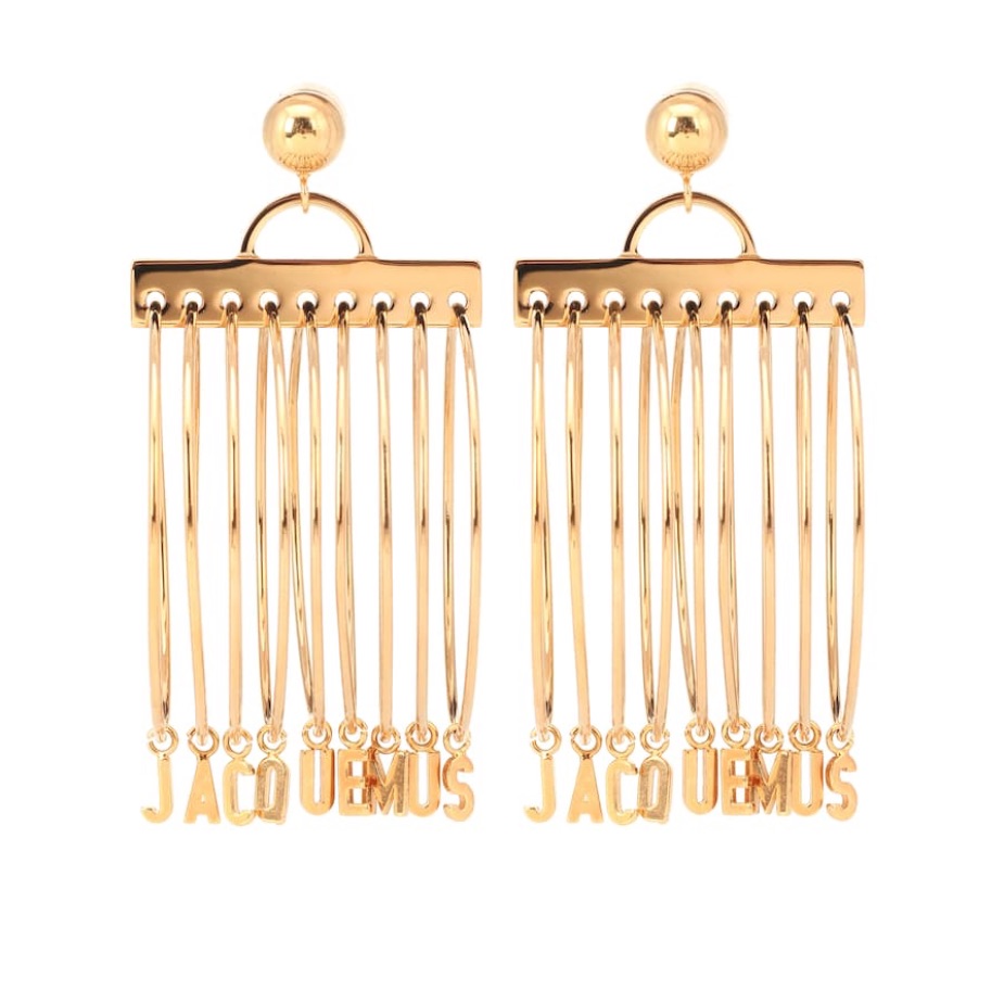 Jacquemus Les Boucles Anneaux Hoop Earrings- Gold-Comes With Original Packaging